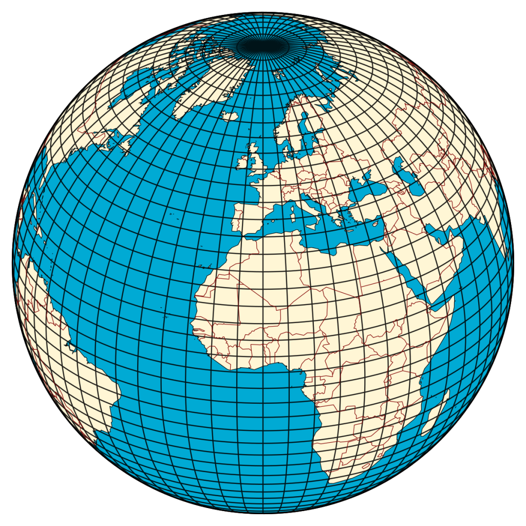 Global continental projection